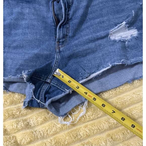 Women’s Plus Size Denim Shorts Distressed High Rise Size 22 - Picture 5 of 5